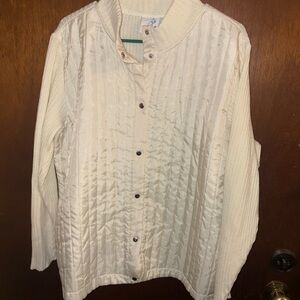 Active USA Cream Bomber Jacket